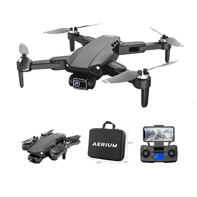 Dron AERIUM L900 GPS 4K neagră - 3 baterii