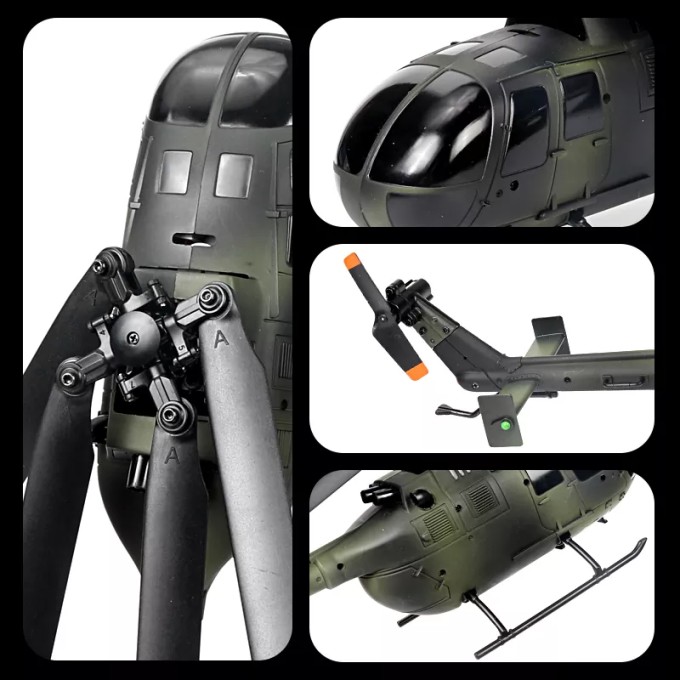 Elicopter RC AERIUM C186 4CH CAMOUFLAGE verde