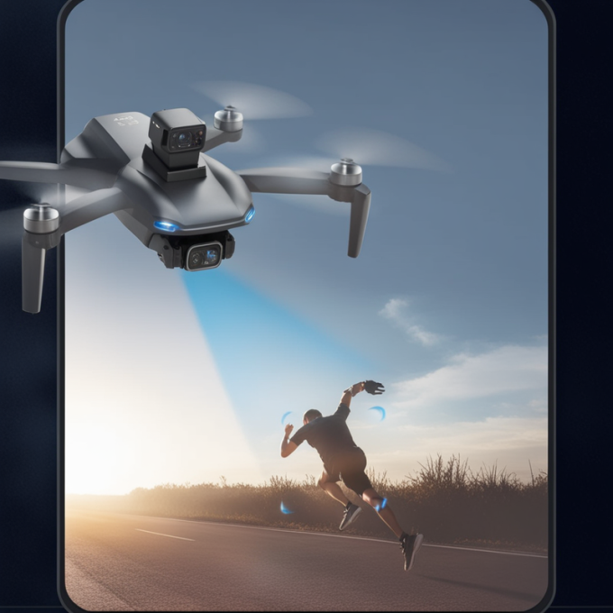 Dron AERIUM MAX 108 LASER 4K Dual Camera GPS - 3 baterii