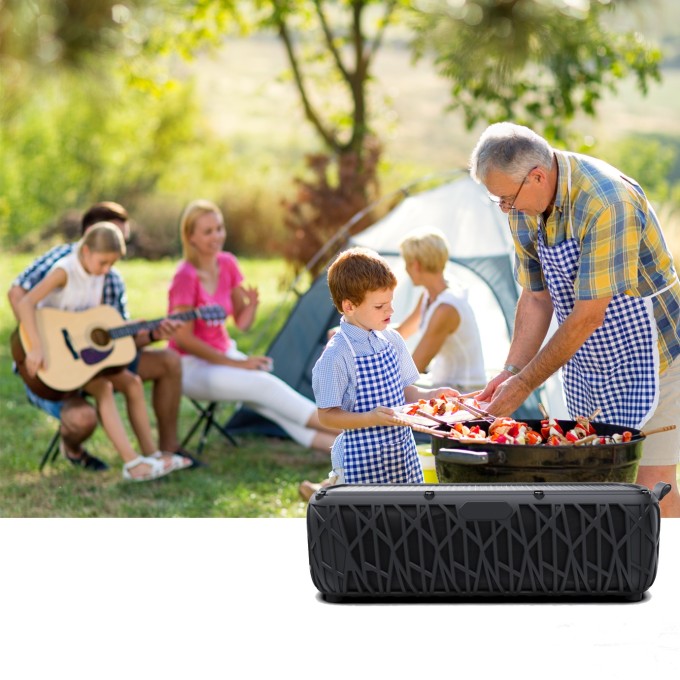 Boxă Bluetooth portabilă cu powerbank AERIUM S5000 Solar Outdoor