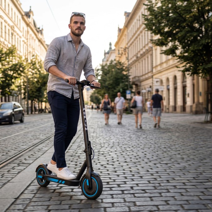 Trotineta electrica AERIUM MaxRide T500 albastră Trotineta electrica AERIUM MaxRide T500 albastră